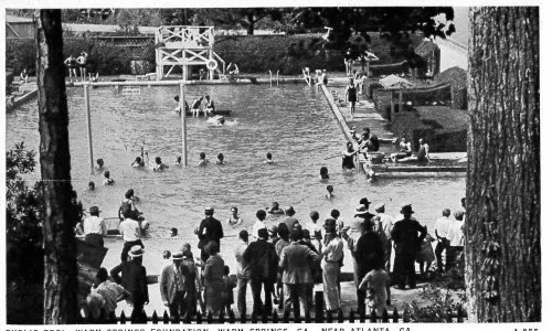 public pool warm springs foundation, ca. 1940