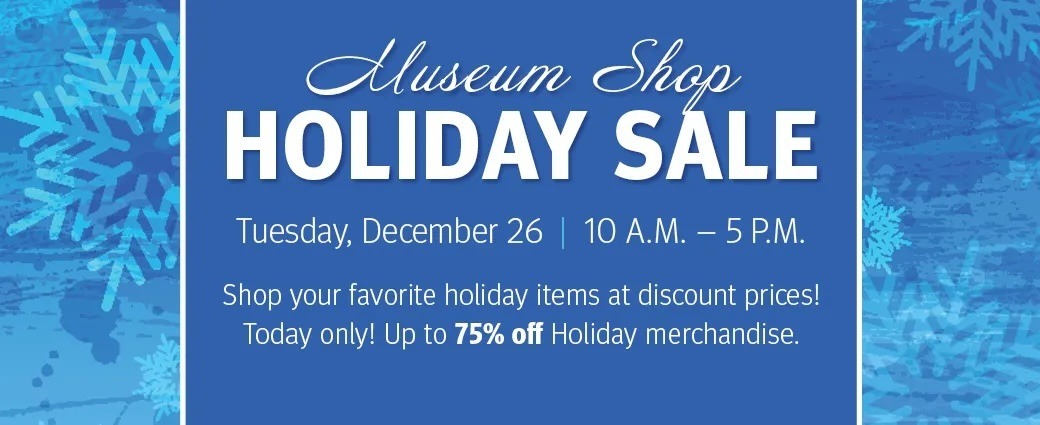 2023 Museum Shop Holiday Sale 1040 x 425