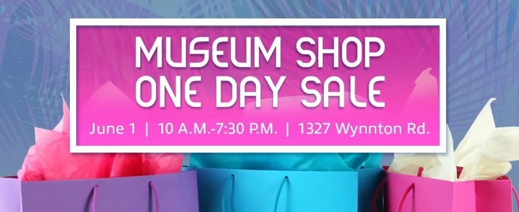 2023 Museum Shop One Day Sale 1040 x 425