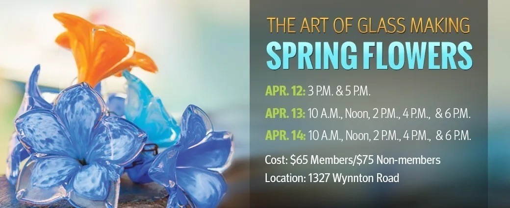 2024 The Art of Glass Making Spring Flowers 1040 x 425