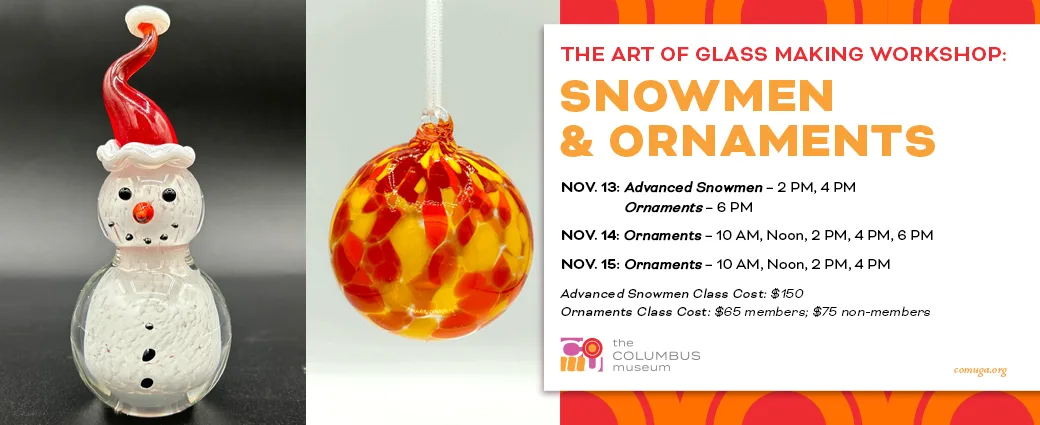 2026 The Art of Glass Advanced Snowmen and Ornaments 1040 x 425